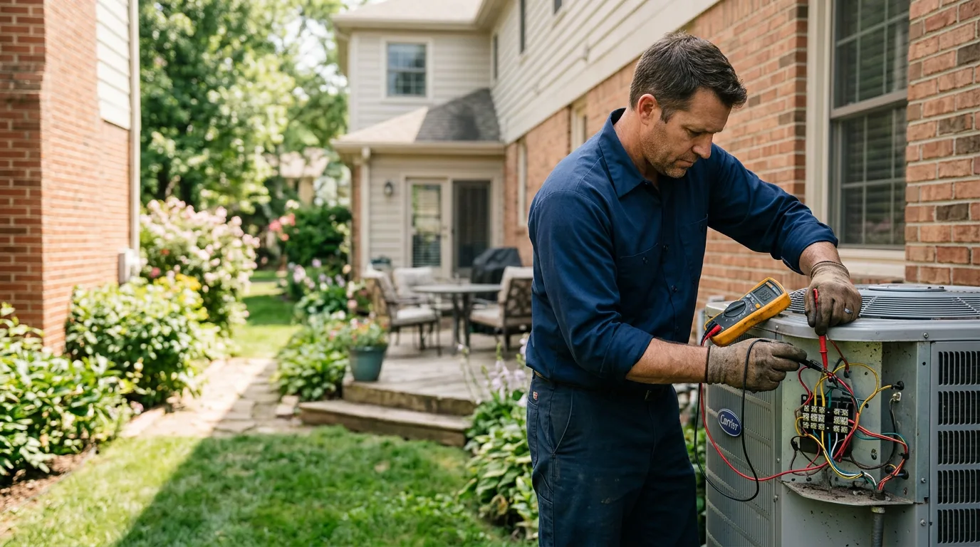 HVAC technician working near Robbins, TN